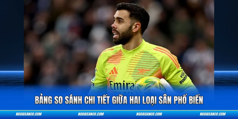 Bảng so sánh chi tiết giữa hai loại sân phổ biến