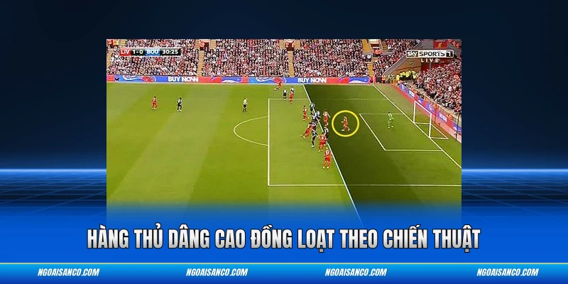 Hàng thủ dâng cao đồng loạt theo chiến thuật