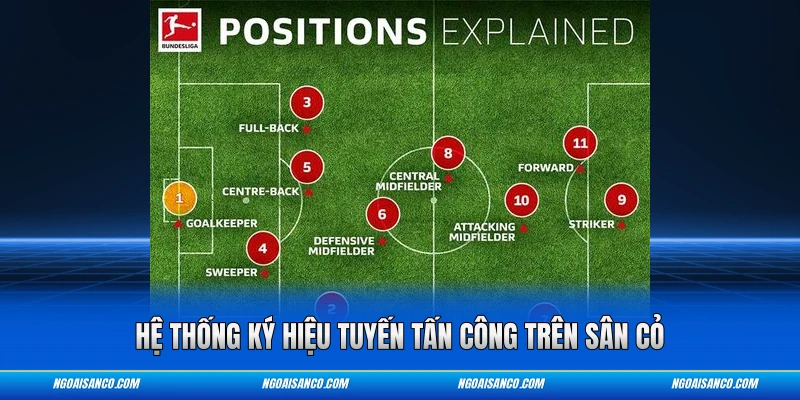 Hệ thống ký hiệu tuyến tấn công trên sân cỏ