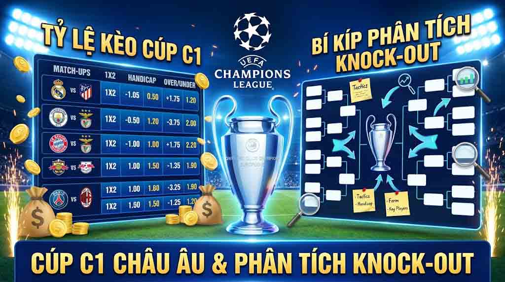 Tỷ Lệ Kèo Cúp C1 Châu Âu & Bí Kíp Phân Tích Knock-Out